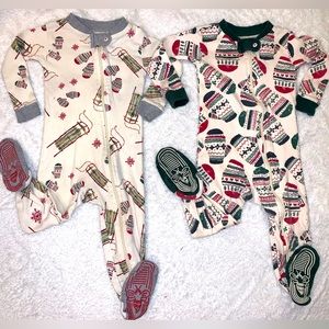Burt’s bee baby (old style- thick and durable!) EUC 6/9 Christmas Pajamas 🎅🏼🎄